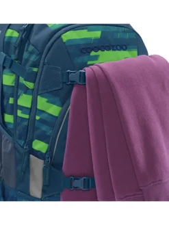 Schulrucksack-Set MATE COLOUR UP-Set in Lime Stripe