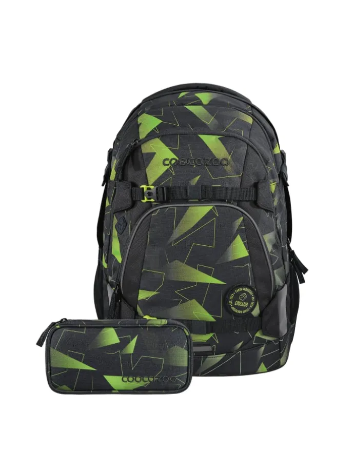 Schulrucksack-Set MATE und Mäppchen in Schwarz