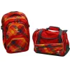 Schulrucksack-Set Ypsilon berry crosscheck in rot