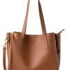 Schultertasche in Hellbraun - (B)32 x (H)27 x (T)13 cm