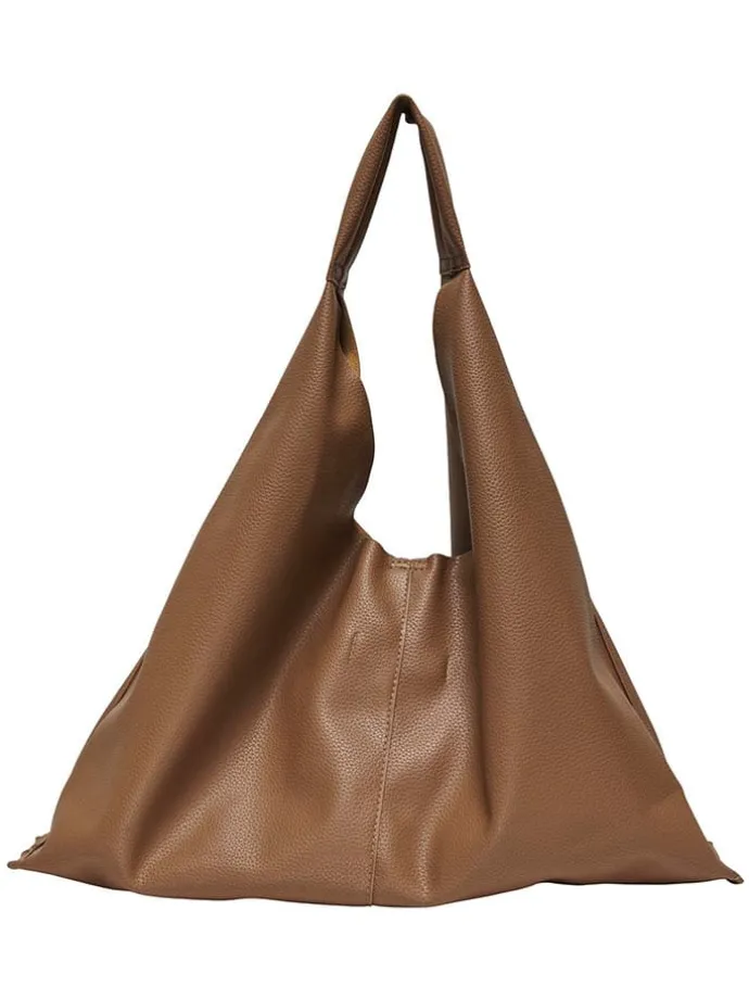 Schultertasche in Hellbraun