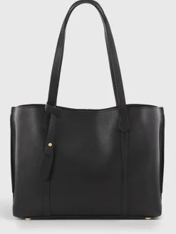 Schultertasche in Schwarz - (B)39 x (H)29 cm
