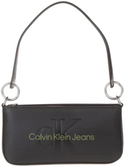Schultertasche in Schwarz - (L)25 x (B)12 x (T)4 cm