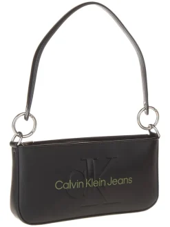 Schultertasche in Schwarz - (L)25 x (B)12 x (T)4 cm