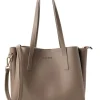 Schultertasche in Taupe - (B)32 x (H)27 x (T)13 cm