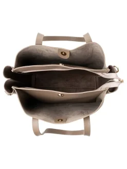 Schultertasche in Taupe - (B)32 x (H)27 x (T)13 cm