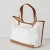 Schultertasche "Travel" in Weiß - (B)50 x (H)27 x (T)23 cm