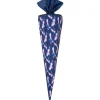 Schultüte DENIM in blau-pink