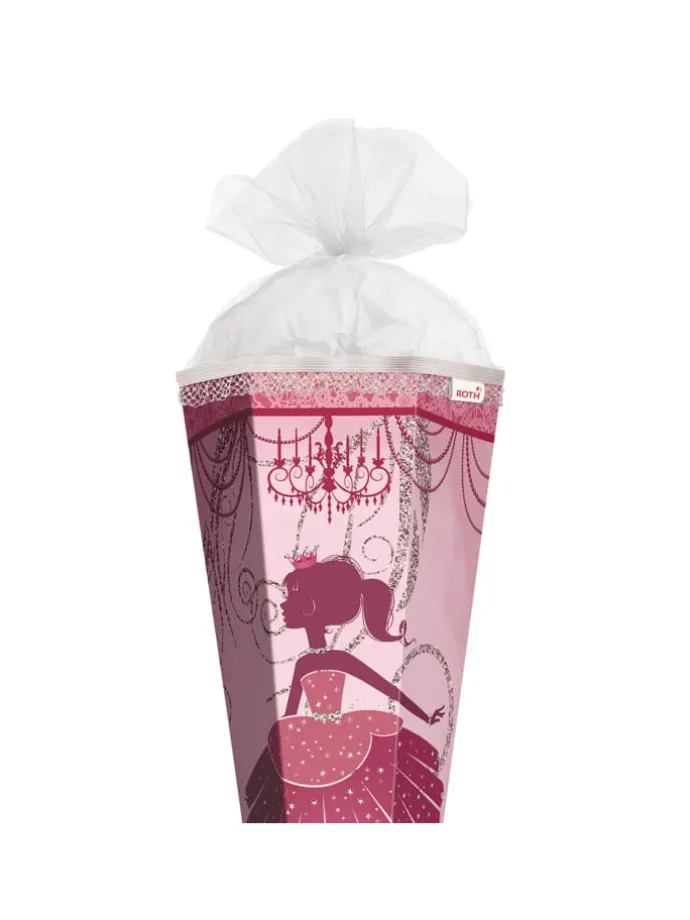 Schultüte groß Ballerina 85 cm, Glitter in Rosa