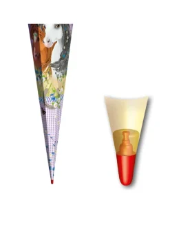 Schultüte groß Blumenpferde 85 cm in Lila