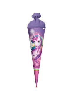 Schultüte groß Einhornportrait 70 cm in Rosa