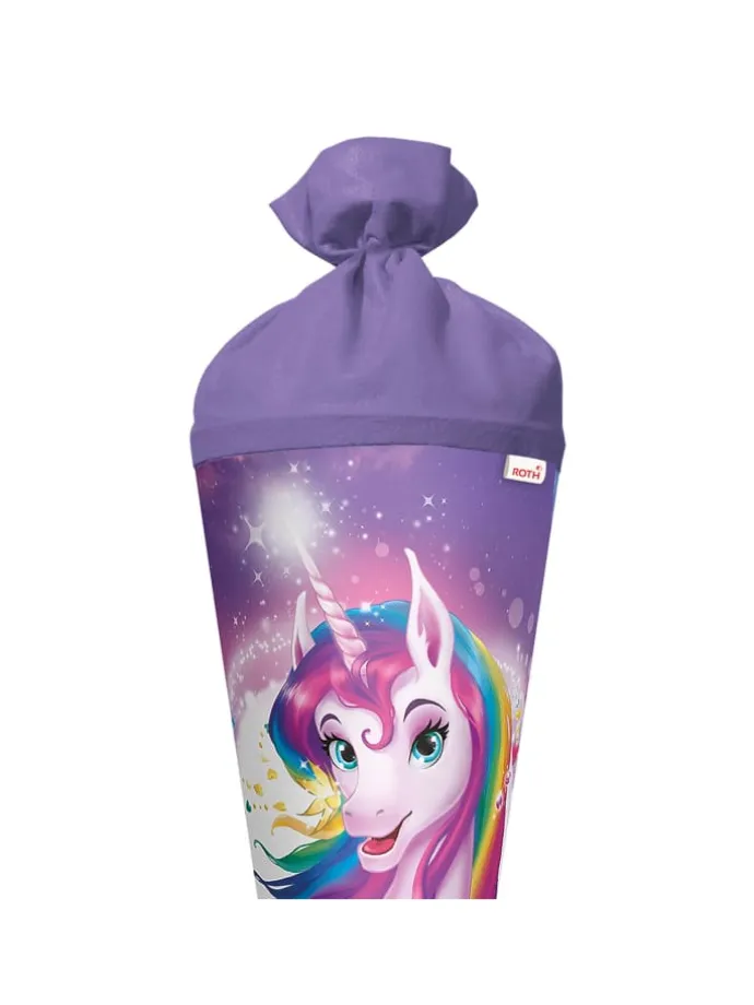 Schultüte groß Einhornportrait 70 cm in Rosa