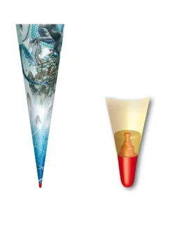 Schultüte groß Eisdrache 70 cm in Hellblau