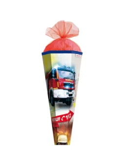 Schultüte groß Feuerwehr 85 cm in Rot