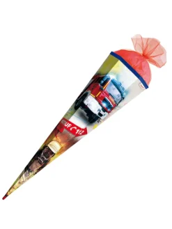 Schultüte groß Feuerwehr 85 cm in Rot