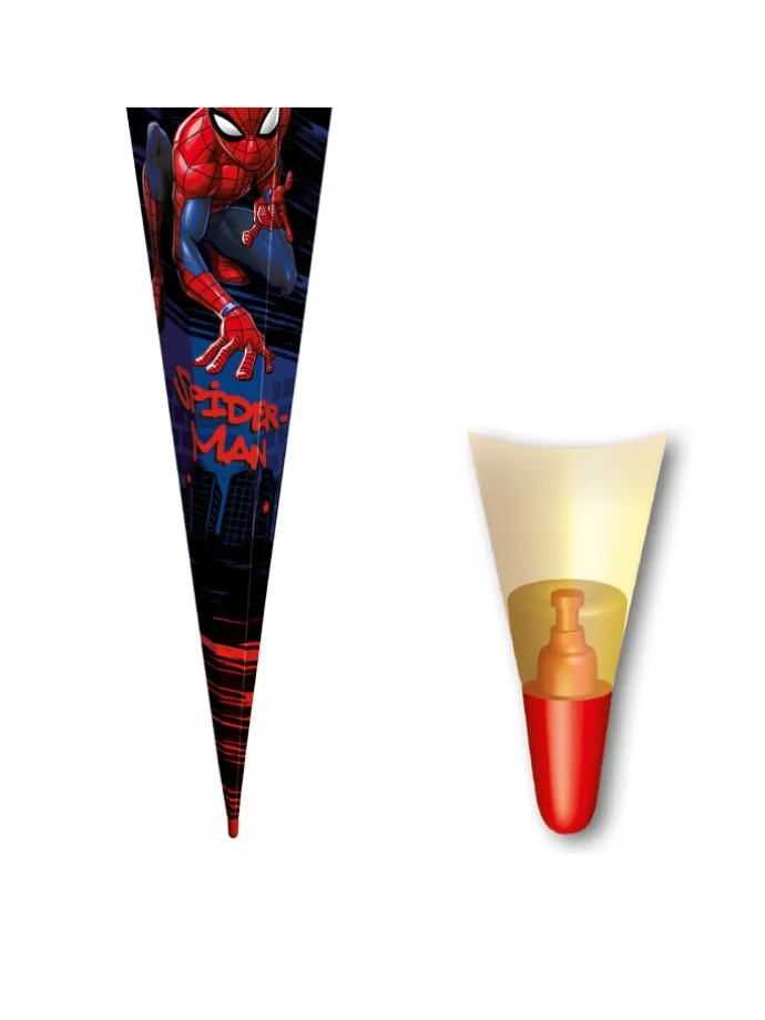 Schultüte groß Marvel Spiderman 85 cm, Spezialborte in Rot