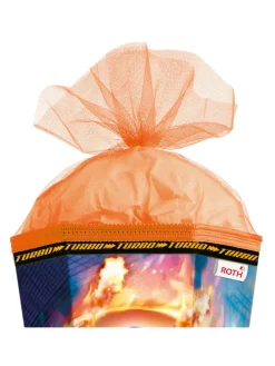 Schultüte groß Monstertruck Fire85 cm, Spezialborte Glanz in Orange