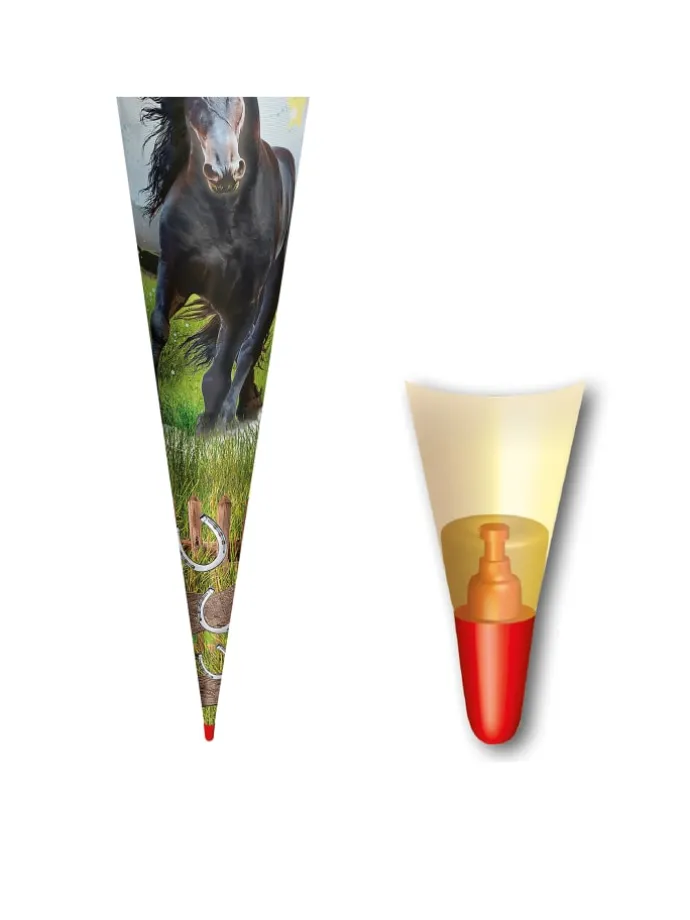 Schultüte groß Power Horse 70 cm in Grün