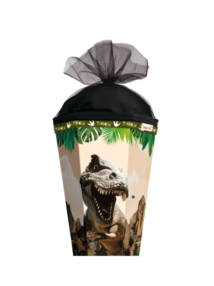 Schultüte groß Tyrannosaurus 85 cm, Sound in Grün