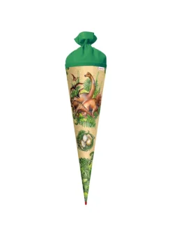 Schultüte groß Veganosaurus 70 cm in Grün