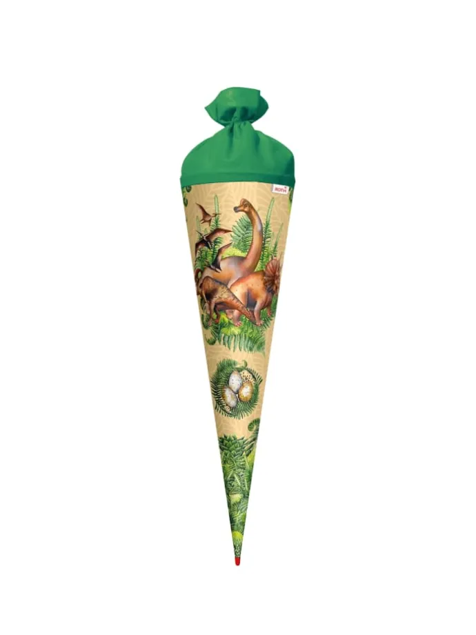 Schultüte groß Veganosaurus 70 cm in Grün