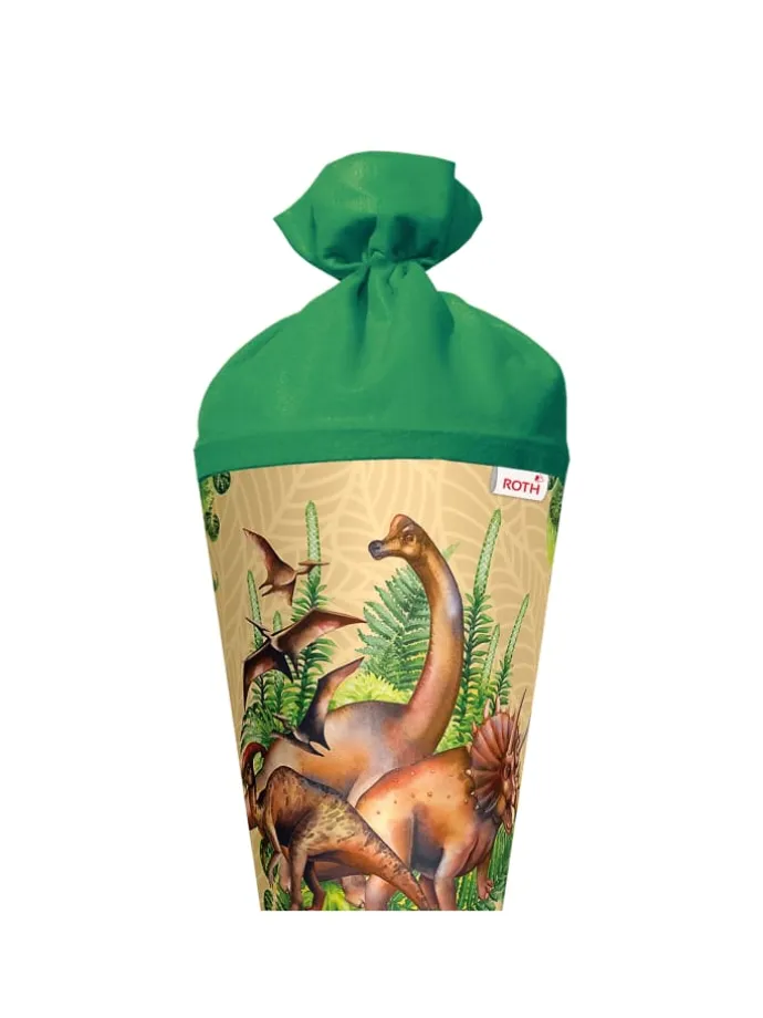 Schultüte groß Veganosaurus 70 cm in Grün