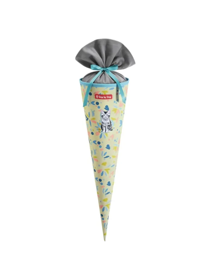 Schultüte, mit eingenähtem Bändchen in Cat Lilly