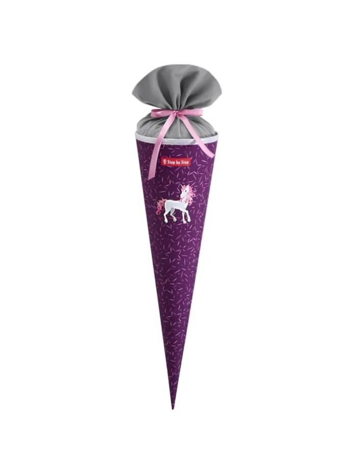 Schultüte, mit eingenähtem Bändchen in Pretty Unicorn Nuala