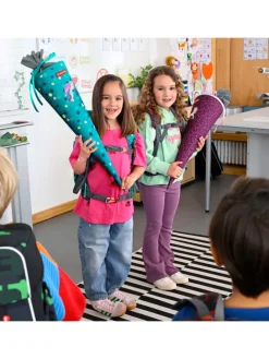 Schultüte, mit eingenähtem Bändchen in Sports Car Mick