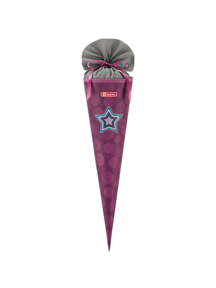 Schultüte, mit eingenähtem Bändchen in Glamour Star Astra