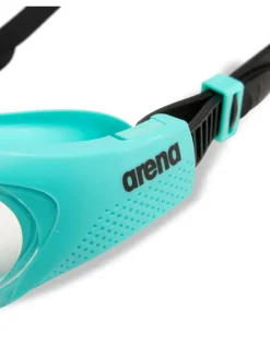 Schwimmbrille in Schwarz/ Türkis