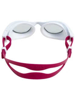 Schwimmbrille in Weiß/ Rot