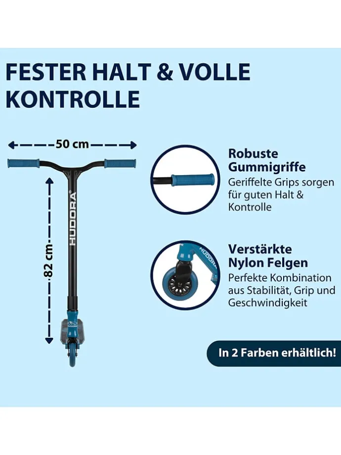 Scooter "Stunt XQ-13" in Schwarz/ Blau - ab 8 Jahren