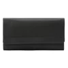 4Seasons Geldbörse RFID Schutz Leder 19.5 cm in schwarz