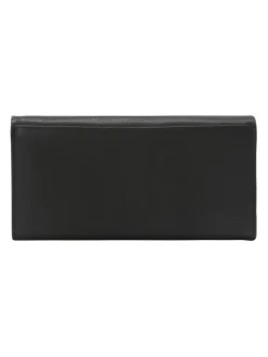 4Seasons Geldbörse RFID Schutz Leder 19.5 cm in schwarz