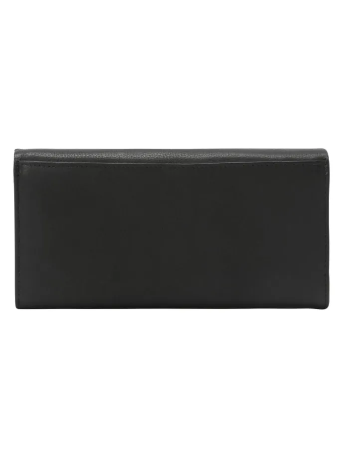 4Seasons Geldbörse RFID Schutz Leder 19.5 cm in schwarz