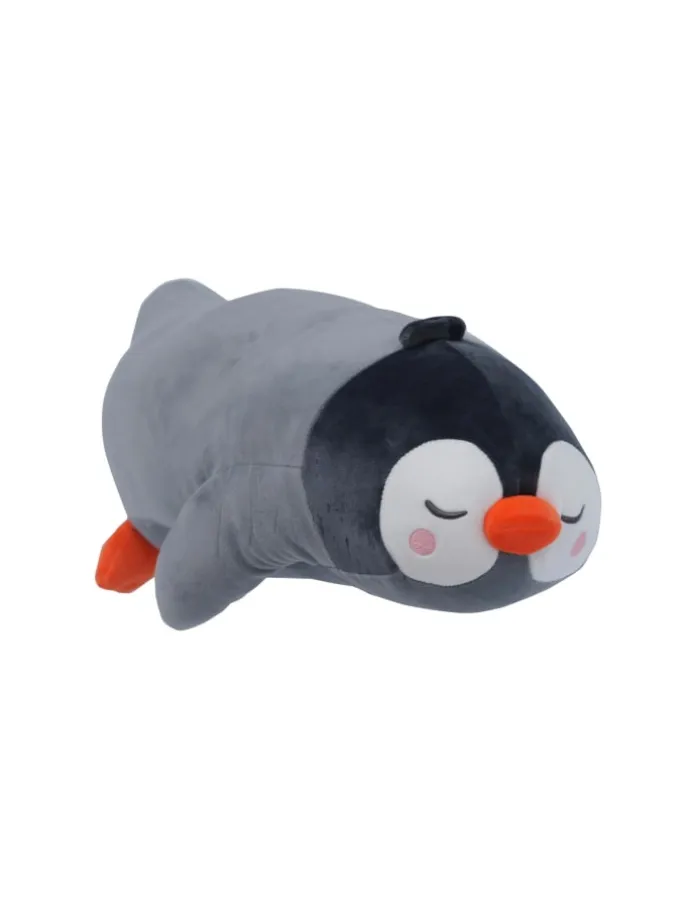 Seitenschläferkissen Pinguin Kissen in Grau
