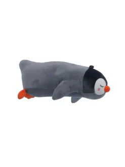 Seitenschläferkissen Pinguin Kissen in Grau