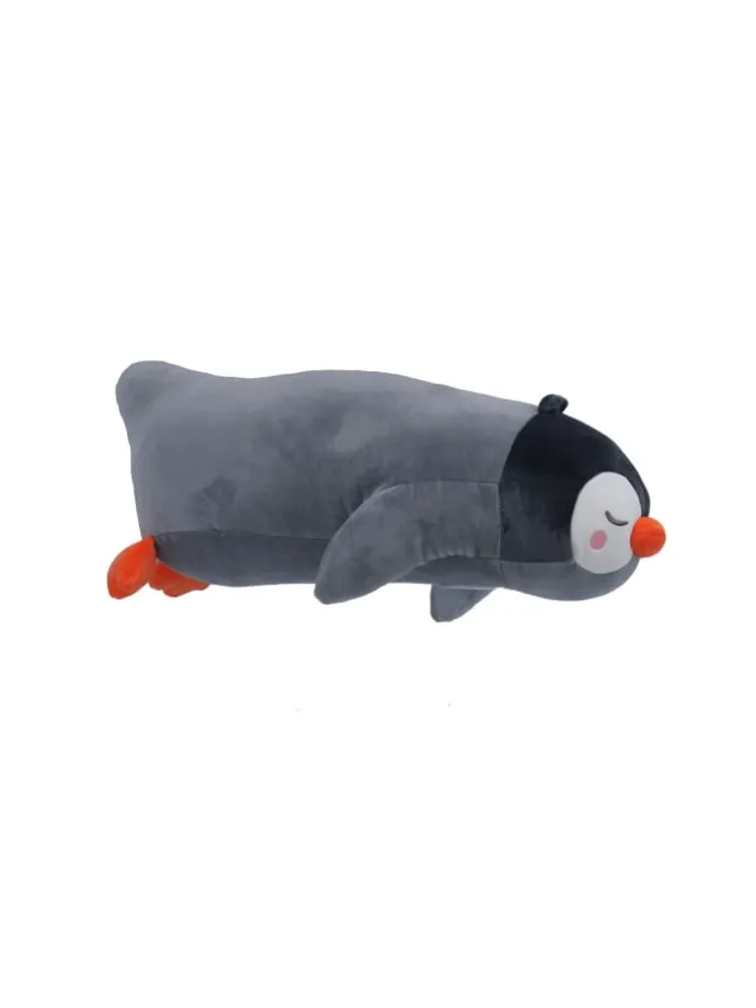 Seitenschläferkissen Pinguin Kissen in Grau