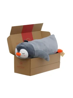 Seitenschläferkissen Pinguin Kissen in Grau