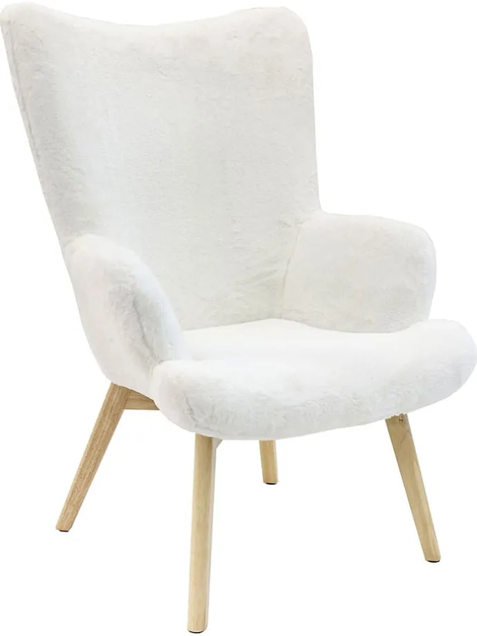 Sessel "Helsinki" in Weiß - (B)74 x (H)100 x (T)65 cm