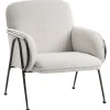 Sessel TRYSNES in Beige/Schwarz - (W) 74 x (H) 84 x (L) 75 cm