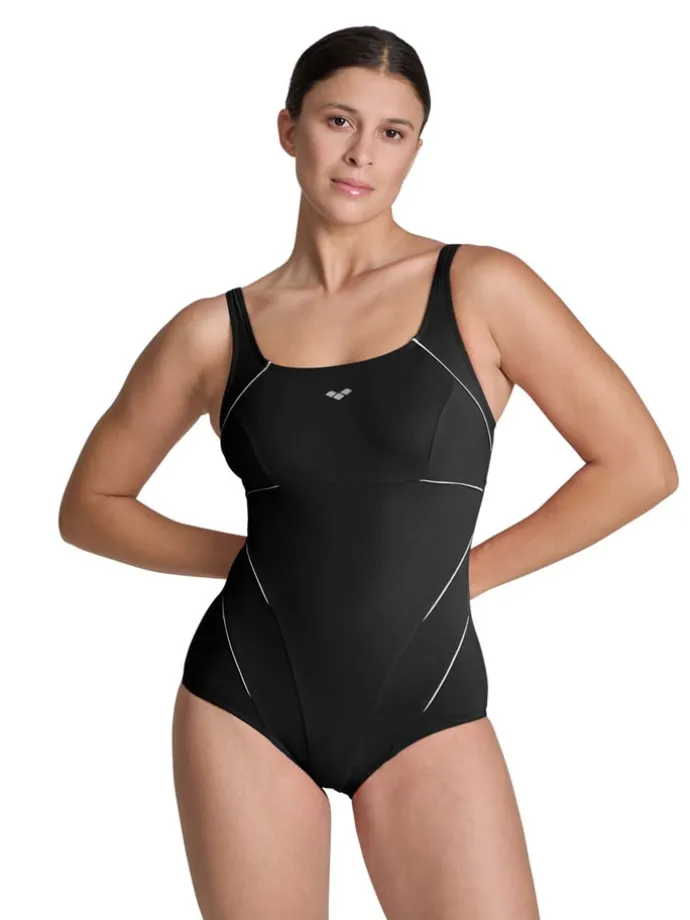 Shape-Badeanzug in Schwarz