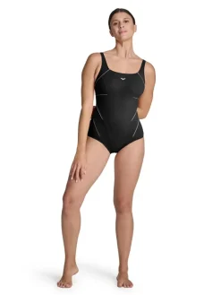 Shape-Badeanzug in Schwarz