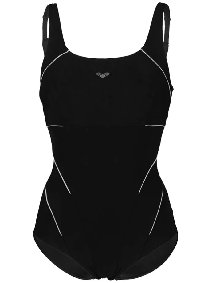 Shape-Badeanzug in Schwarz