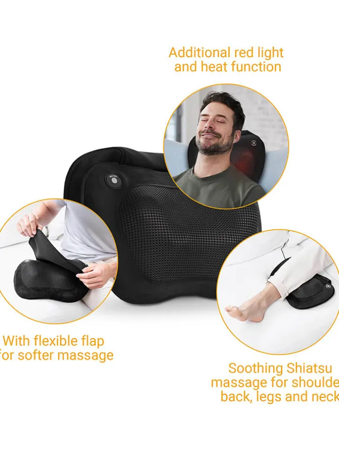 Shiatsu-Massagekissen "MC 850" in Schwarz