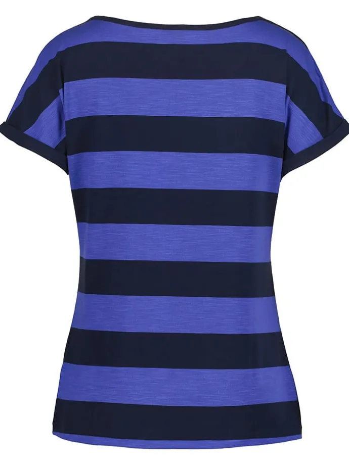 Shirt "Aleda" in Blau/ Dunkelblau