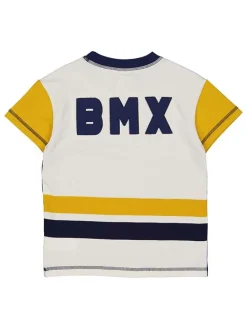 Shirt "BMX" in Weiß/ Dunkelblau