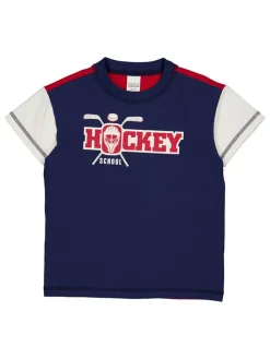 Shirt "Hockey" in Dunkelblau/ Rot