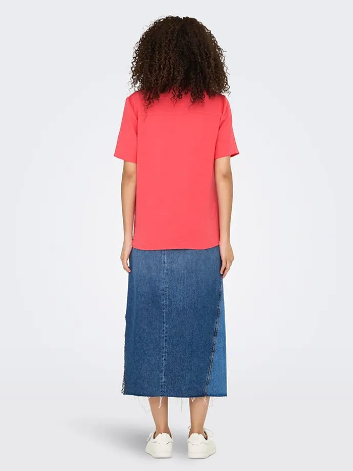 Shirt in Koralle
